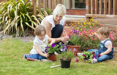 Professional garden clearance team working in Thornton Heath